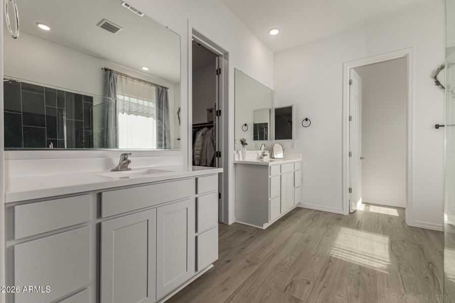 Dual Sinks in Primary Bathroom
