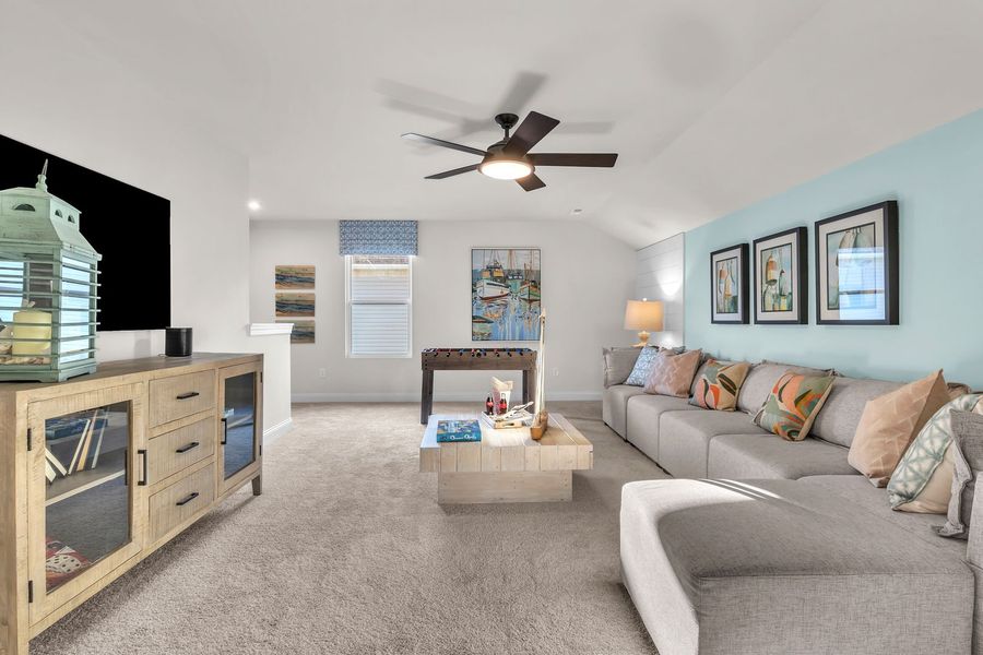 Furnished interior view inside a new home in The Beacon at Old Peachtree Single Family Homes, Lawrenceville (Image 313).