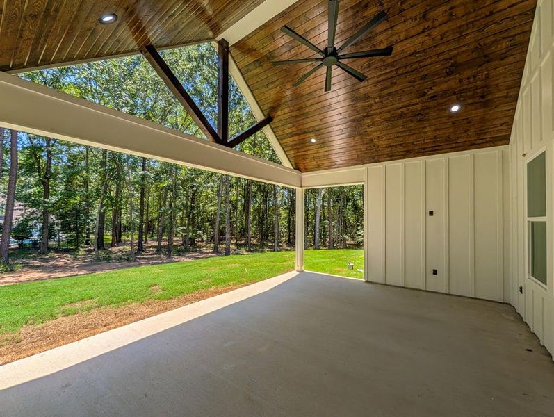 Exterior details and patio area of a home in , Tyler (Image 28).