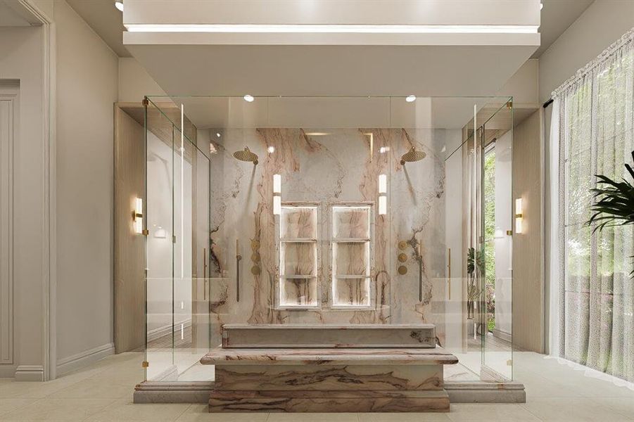 Furnished interior view inside a new home in , Dallas (Image 8).
