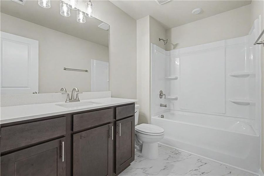 Furnished interior view inside a new home in Meadow Pines, Dallas (Image 7).