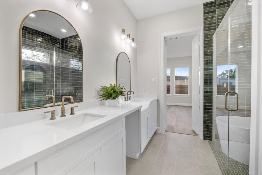 Furnished interior view inside a new home in , Houston (Image 15).