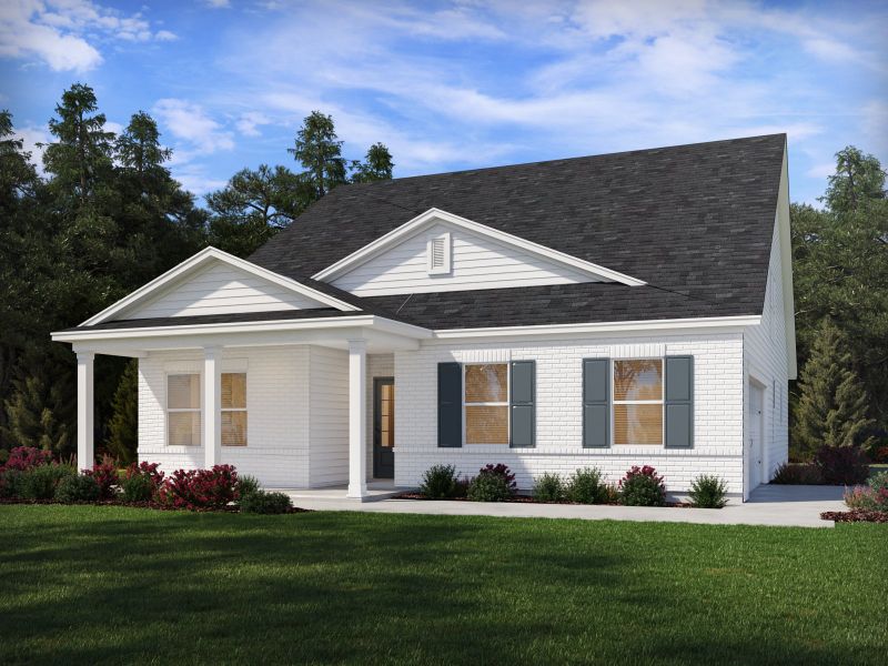 Representative exterior photo of a completed home built from the Northbrook by Meritage Homes in River Pointe, Monroe, GA (Image 2).