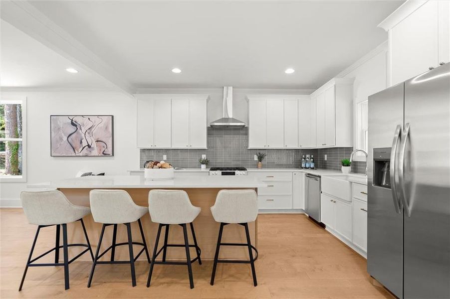 Furnished interior view inside a new home in , Atlanta (Image 35).
