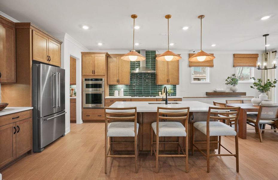 Representative furnished interior of a home built from the Continental by Pulte Homes in Elmbrook, Matthews (Image 68).