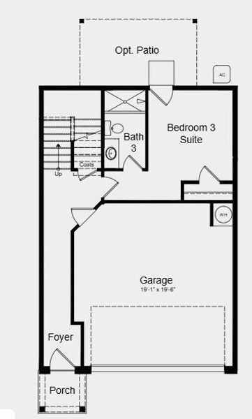 2D floor plan layout of this home in Somerset at Veterans Memorial, Mableton, GA (Image 3). 2D floor plan layout of this home in Somerset at Veterans Memorial, Mableton, GA (Image 3).