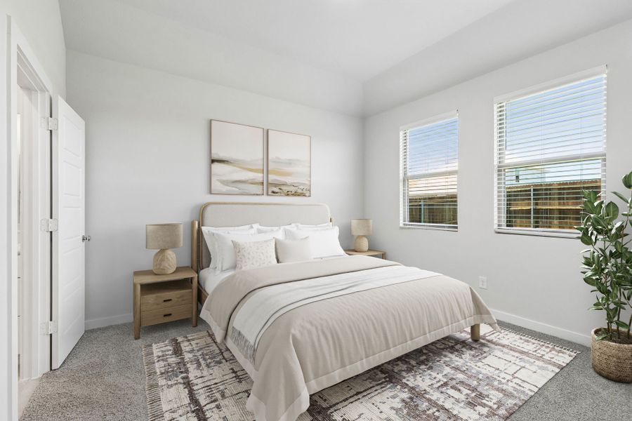 Primary Suite in the Cypress home plan by Trophy Signature Homes - REPRESENTATIVE PHOTO