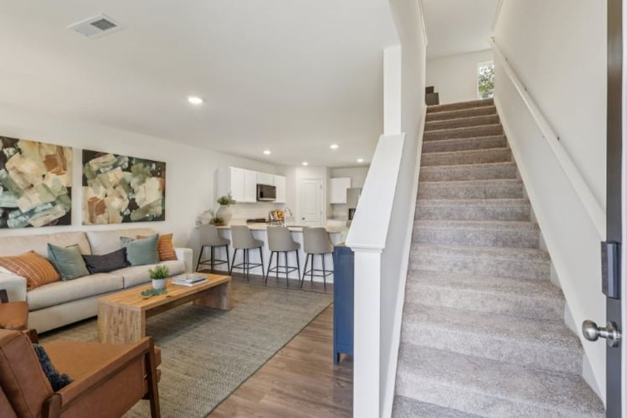 Representative furnished interior of a home built from the Dupont by Century Complete in Ferguson Creek Village, Liberty (Image 3).