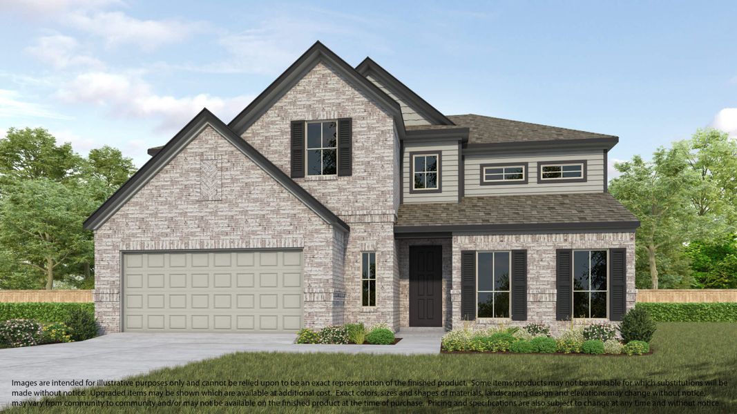 Representative exterior photo of a completed home built from the 672 by Long Lake Ltd. in Briarwood Crossing, Rosenberg, TX (Image 5). Representative exterior photo of a completed home built from the 672 by Long Lake Ltd. in Briarwood Crossing, Rosenberg, TX (Image 5).