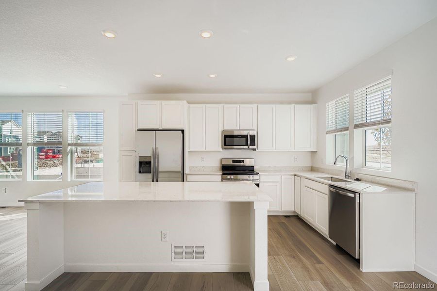 Furnished interior view inside a new home in Parterre: The Parkside Collection, Thornton (Image 5). Furnished interior view inside a new home in Parterre: The Parkside Collection, Thornton (Image 5).