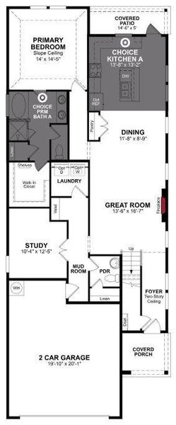 Beazer Homes Churchill Sage Floorplan.