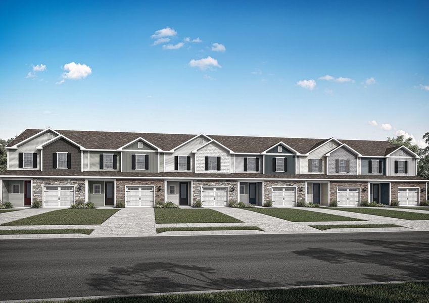 Rendering of the Mason townhomes