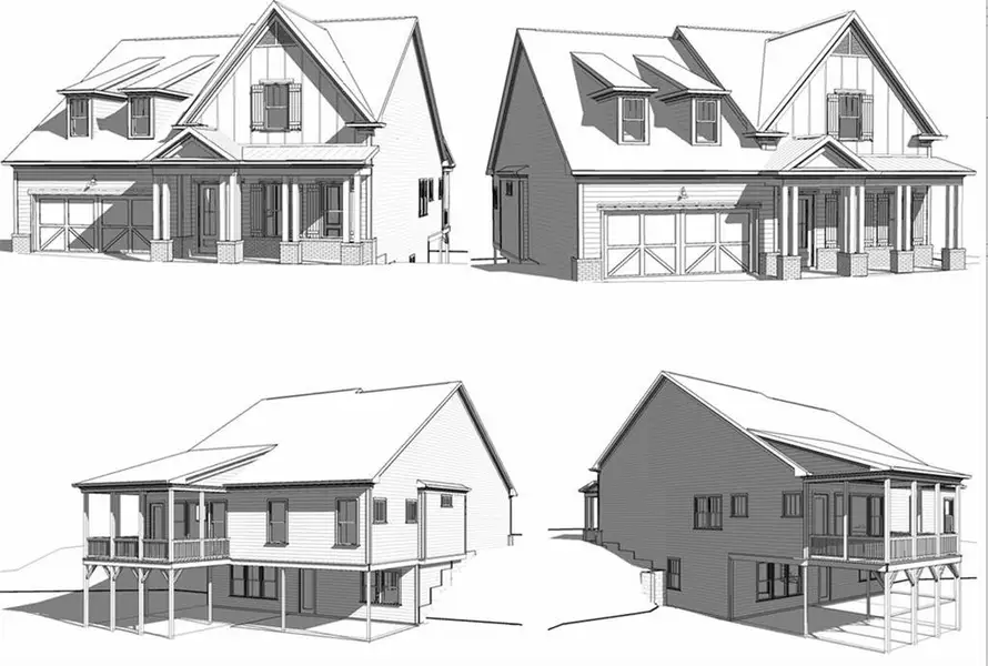 Exterior rendering of this home design in , Canton, GA (Image 2). Exterior rendering of this home design in , Canton, GA (Image 2).