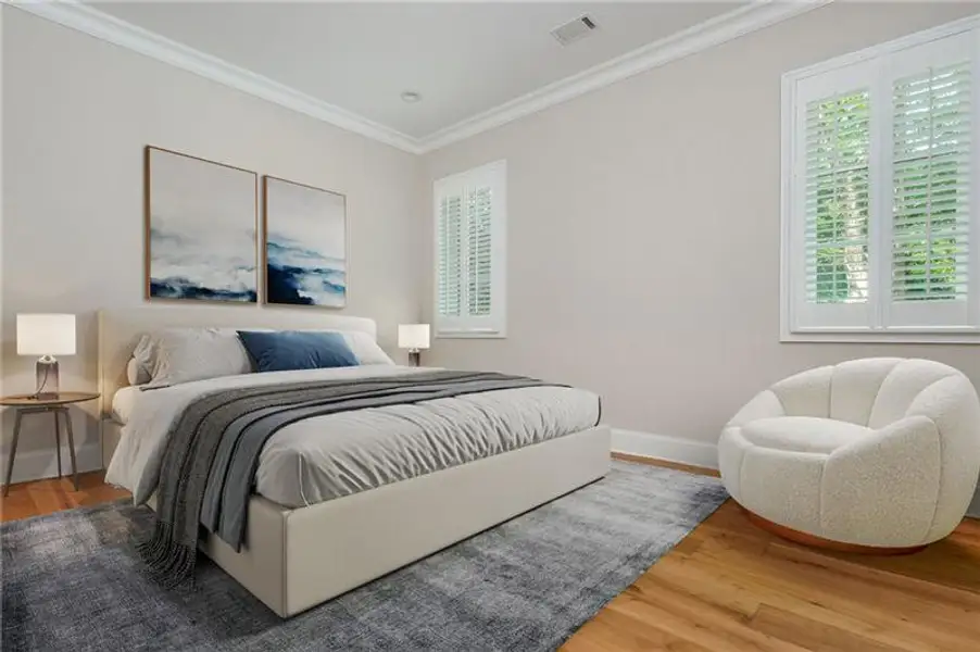 Furnished interior view inside a new home in , Brookhaven (Image 18).