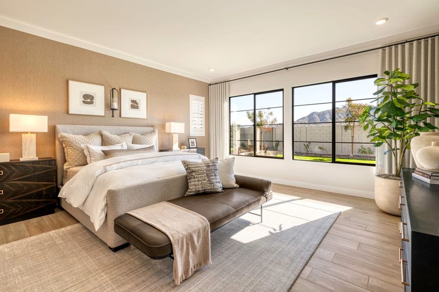 Representative furnished interior of a home built from the Calida Plan 9002 by Tri Pointe Homes in Emberly, Gilbert (Image 14).