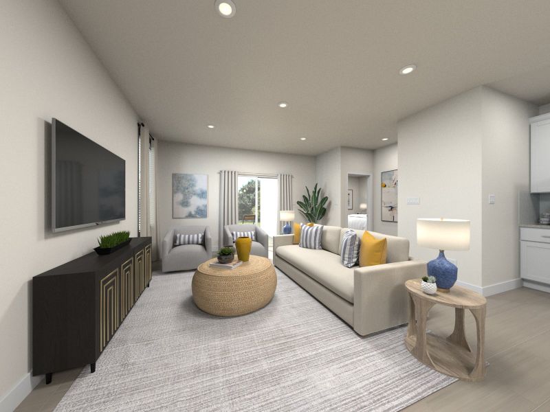 A virtual rendering of the 1480 plan at Summerstone in Tucson, AZ. A virtual rendering of the 1480 plan at Summerstone in Tucson, AZ.