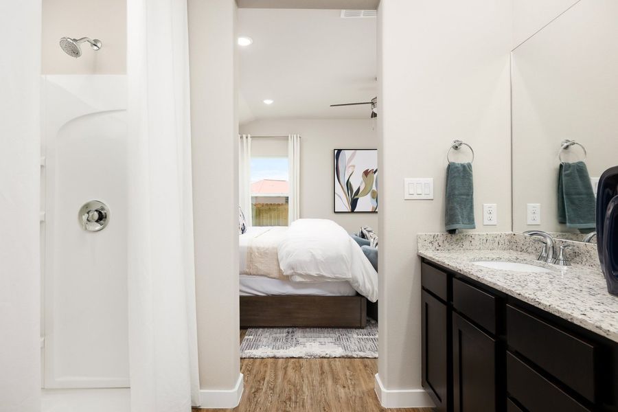 Representative furnished interior of a home built from the Duranta by Hakes Brothers in The Heights at Riverbend II, Brownsville (Image 42).