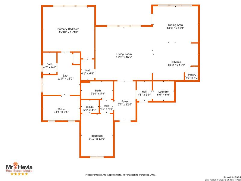 2D floor plan layout of this home in , Kerrville, TX (Image 5).