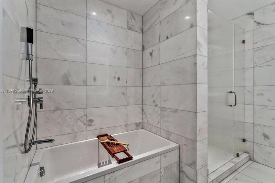 Furnished interior view inside a new home in Five Park, Miami Beach (Image 14).