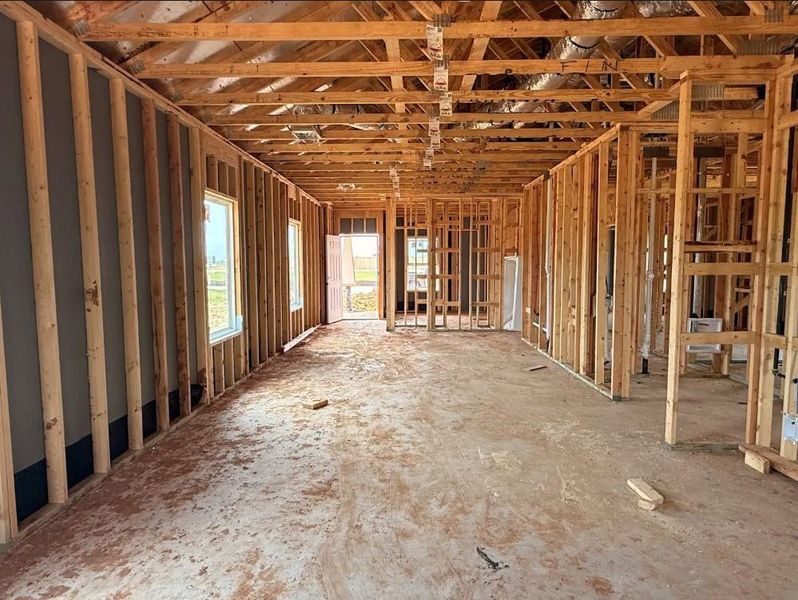 Dining room into living room