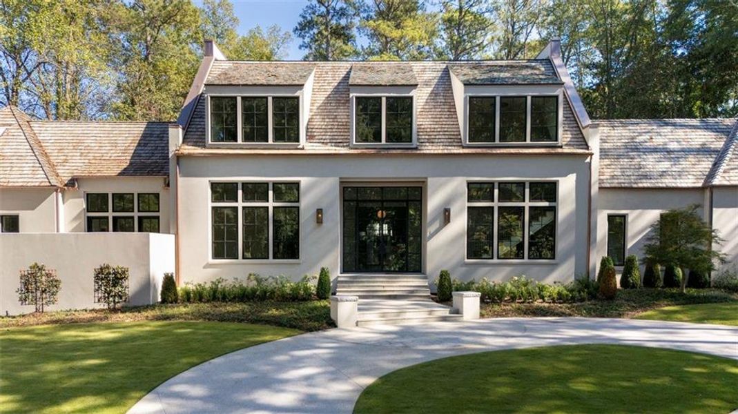 Front exterior of a new home in , Atlanta, GA, highlighting curb appeal (Image 25).