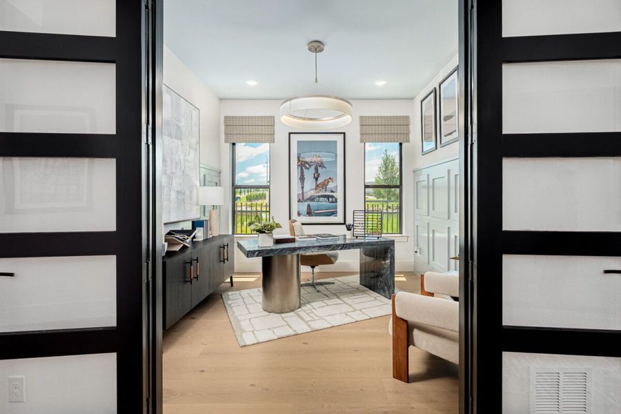 Representative furnished interior of a home built from the Fairway by Landon Homes in Fields - Brookside North, Frisco (Image 10). Representative furnished interior of a home built from the Fairway by Landon Homes in Fields - Brookside North, Frisco (Image 10).
