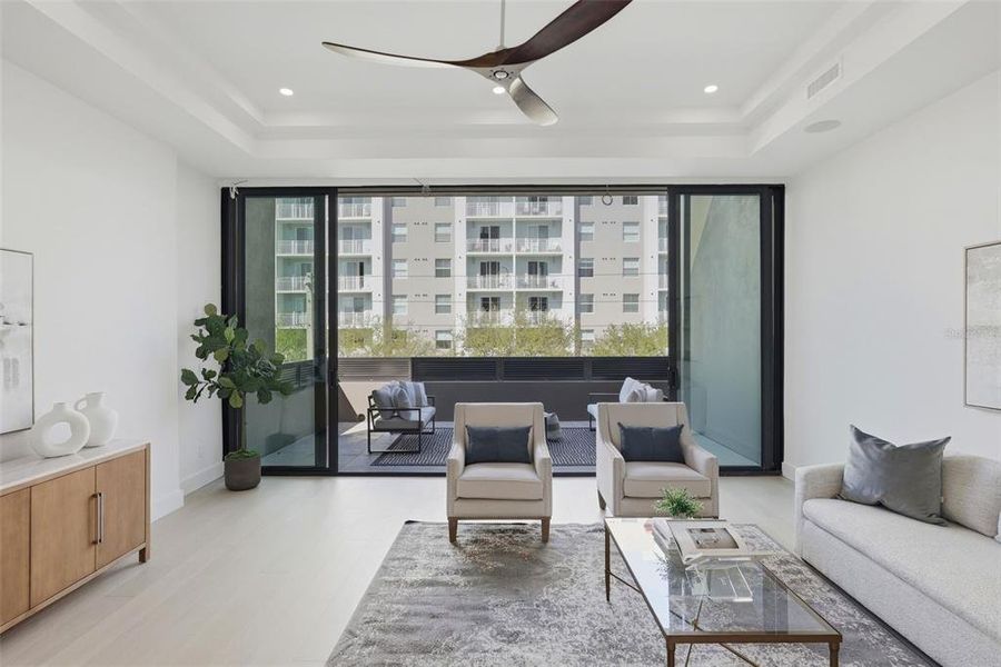 Furnished interior view inside a new home in , St. Petersburg (Image 35).