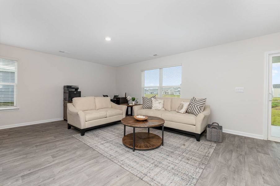 Representative furnished interior of a home built from the GALEN by D.R. Horton in The Meadows at Wildwood Village, Shallotte (Image 11).