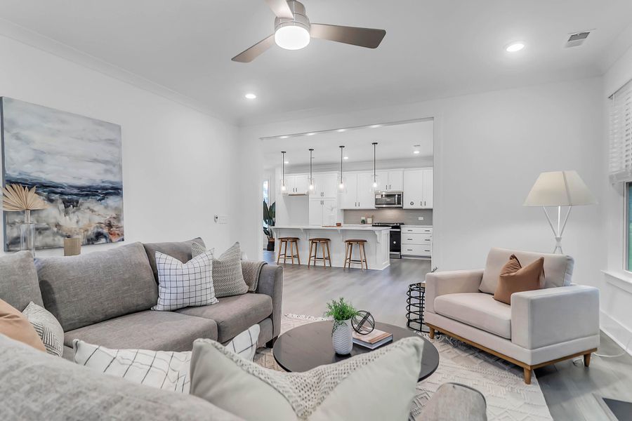 Furnished interior view inside a new home in , Summerville (Image 8).