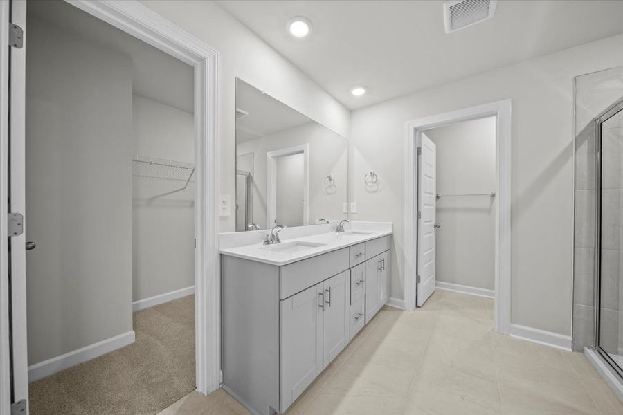 Furnished interior view inside a new home in Village at White Pine, Pendleton (Image 8).