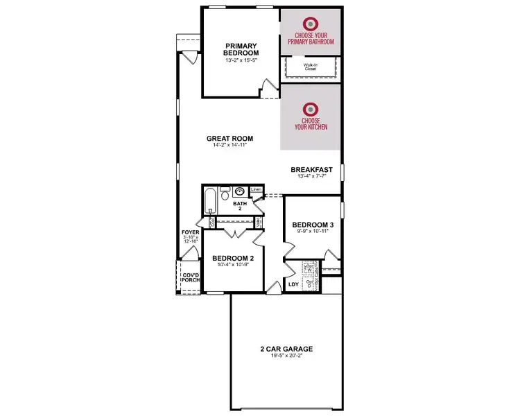 2D floor plan layout of this home in Somerset, Myrtle Beach, SC (Image 4).