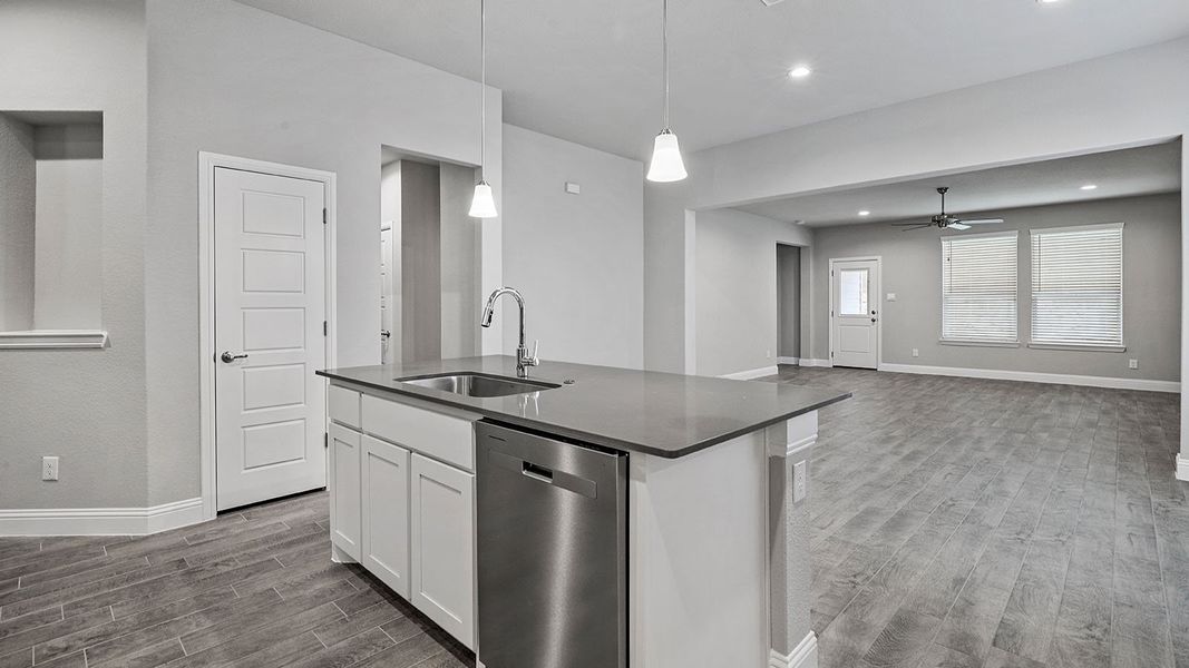Furnished interior view inside a new home in Eagle Creek, Denton (Image 9).
