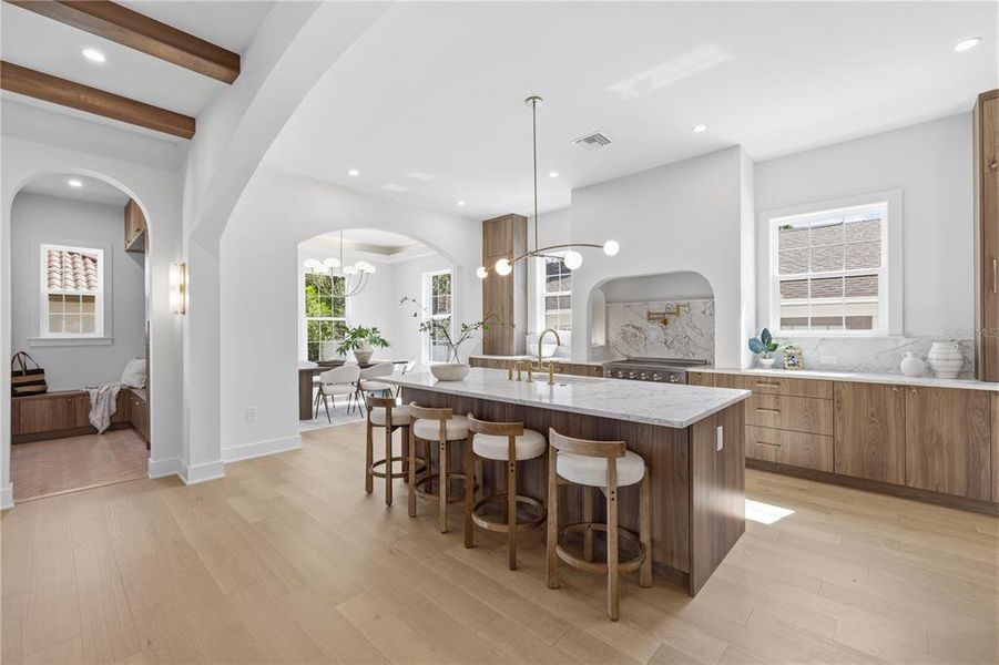 Furnished interior view inside a new home in , St. Petersburg (Image 53).