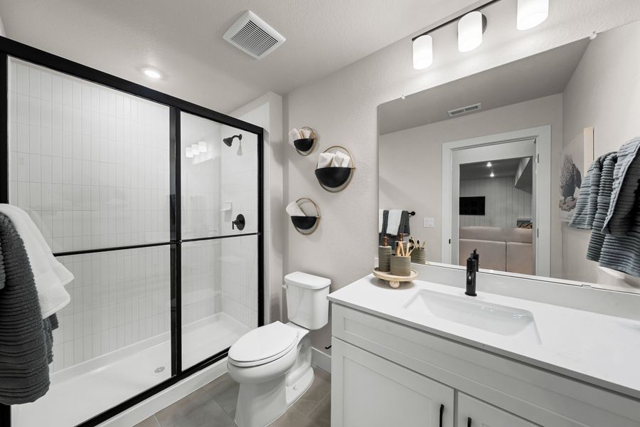 Furnished interior view inside a new home in Trumark Homes at Tanterra, Parker (Image 39).