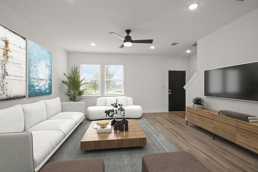 Bright open great room