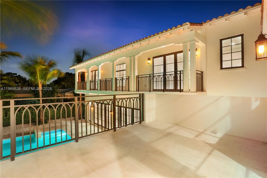 Exterior details and patio area of a home in , Coral Gables (Image 25).