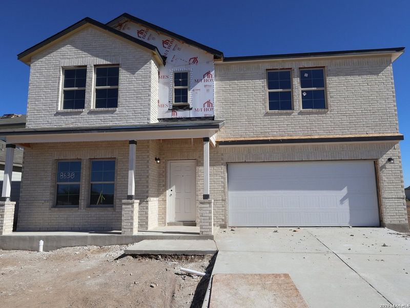 In-progress construction of a new home in Cinco Lakes, San Antonio, TX (Image 25).