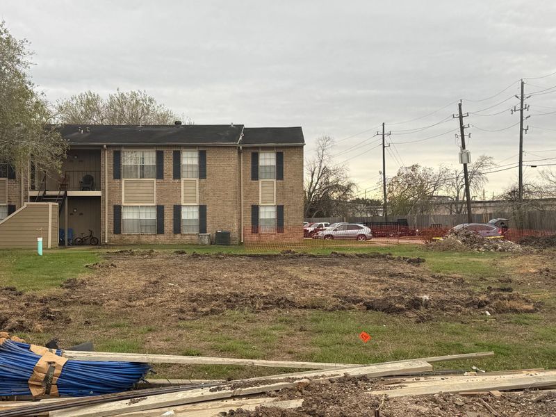 In-progress construction of a new home in Park Hill Villas, Stafford, TX (Image 3).