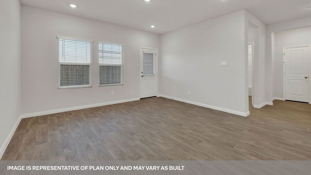 Representative unfurnished interior of a home built from the The Madison by D.R. Horton in Whisper South, San Marcos (Image 15). Representative unfurnished interior of a home built from the The Madison by D.R. Horton in Whisper South, San Marcos (Image 15).