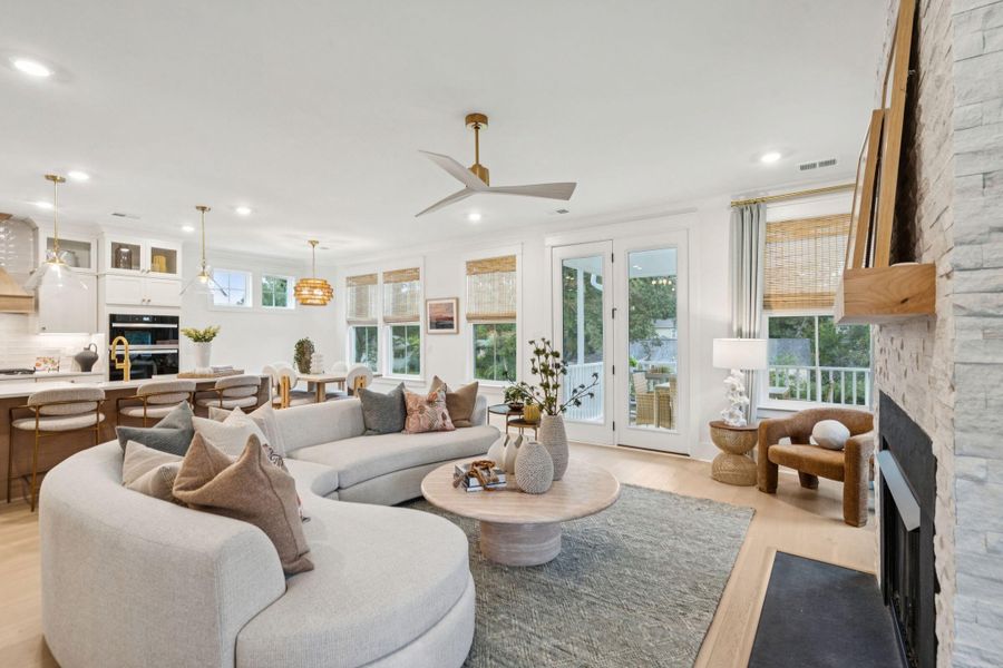 Furnished interior view inside a new home in Miller's Crossing, Johns Island (Image 16).