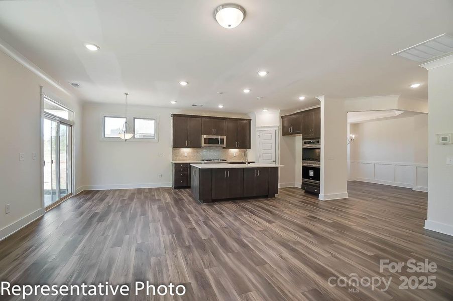 Furnished interior view inside a new home in Villas at Prestwick, Mooresville (Image 9).