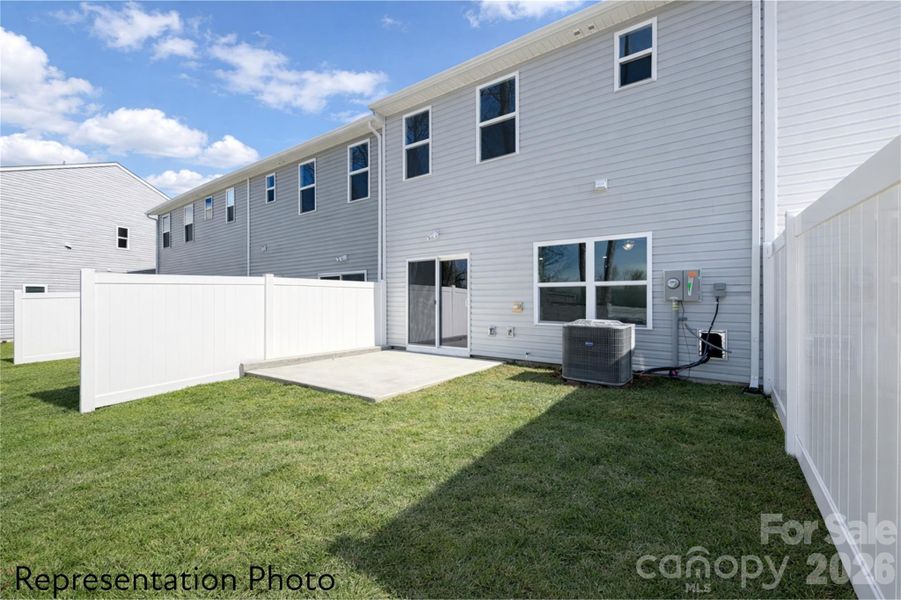 Exterior details and patio area of a home in , Charlotte (Image 3).