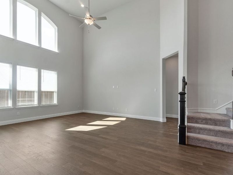 Representative unfurnished interior of a home built from the Weston by Landon Homes in East Village - Classic Series, Frisco (Image 24). Representative unfurnished interior of a home built from the Weston by Landon Homes in East Village - Classic Series, Frisco (Image 24).