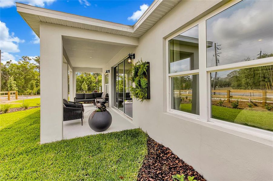 Exterior details and patio area of a home in Prairie Oaks, St. Cloud (Image 22).