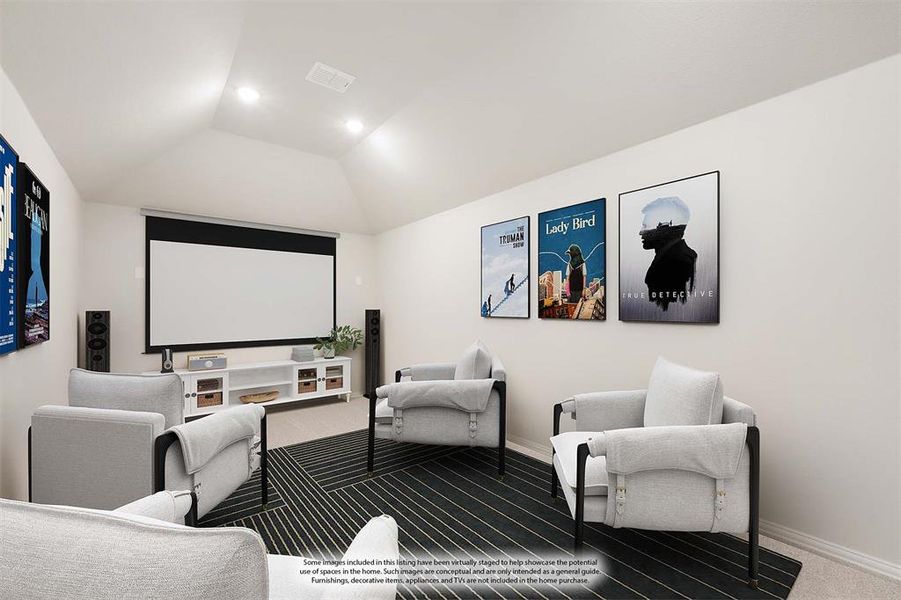 Furnished interior view inside a new home in Union Park Classic 55, Little Elm (Image 12). Furnished interior view inside a new home in Union Park Classic 55, Little Elm (Image 12).