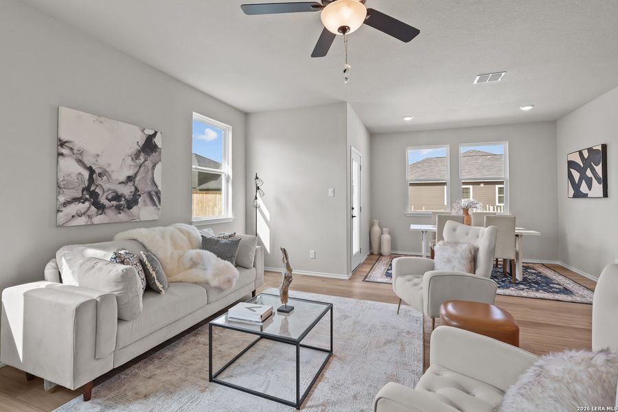Furnished interior view inside a new home in Hannah Heights, Seguin (Image 30).