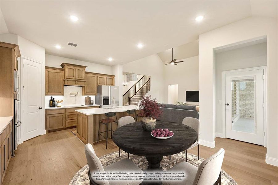 Furnished interior view inside a new home in Sunrise at Garden Valley 60-79, Waxahachie (Image 14).