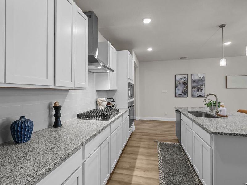 Furnished interior view inside a new home in Ladera, San Antonio (Image 13).