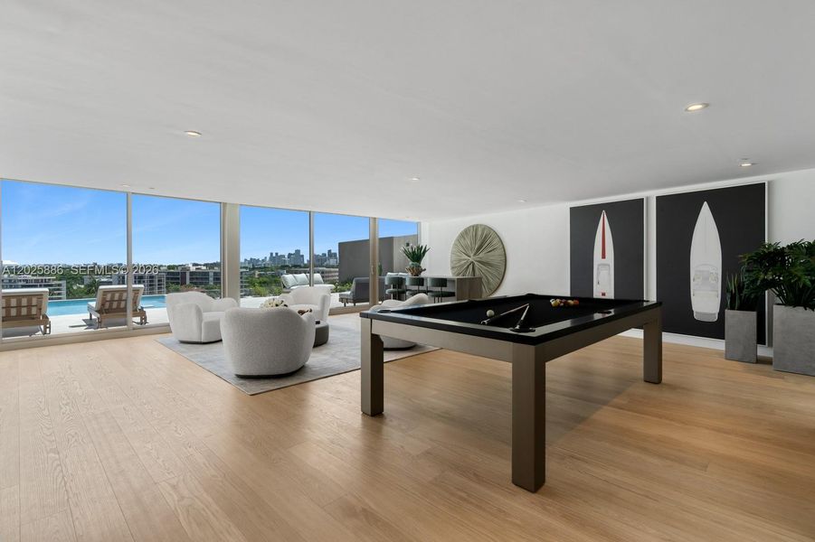 Furnished interior view inside a new home in , Miami (Image 30).