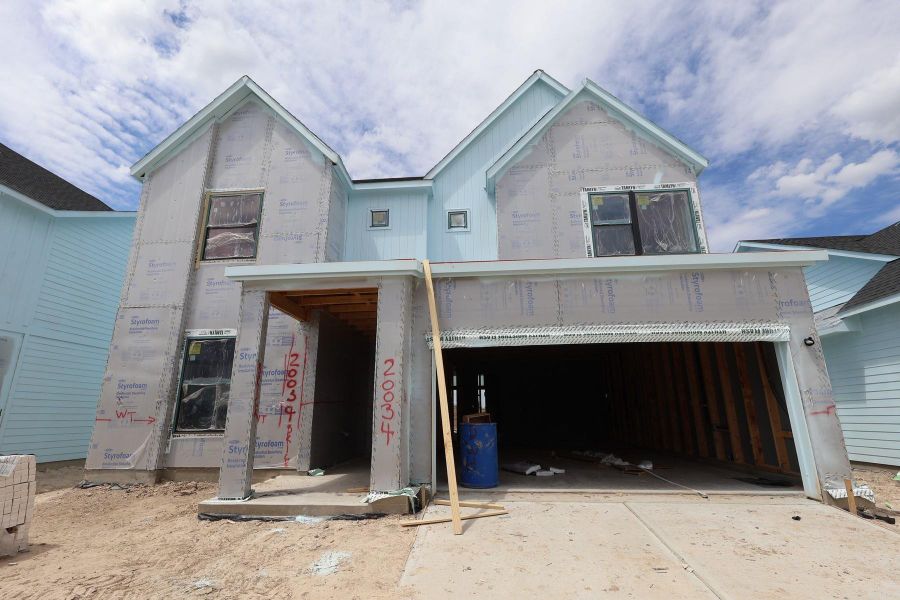 In-progress construction of a new home in Bridgeland Central: Emerald Heights - Enclave Collection, Cypress, TX (Image 4).